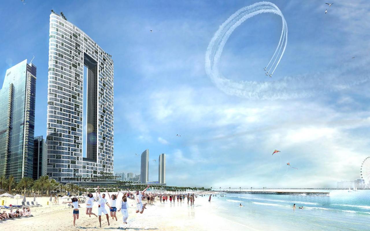 Stunning 5* 4Br-Oceanfront-Apartment Дубай Экстерьер фото